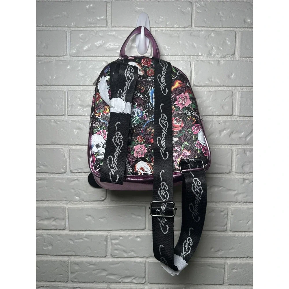 Ed Hardy, Hardy Icon-Skull Gem Collection. Multicolor Floral Print NWT